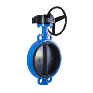 Butterfly valve wafer type gearbox