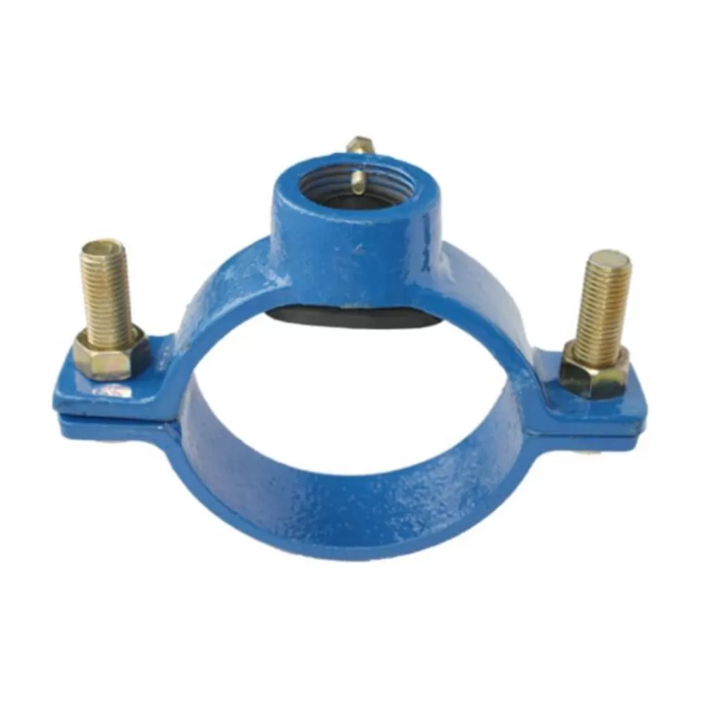 AC 파이프용 2개 구멍이 있는 안장 클램프 - 이미지 1