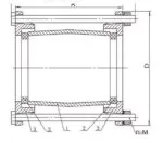 Gibault joint for PVC pipe with  flat type gasket - Image 2