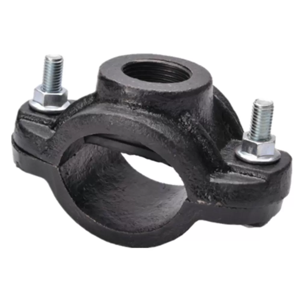 grayiron saddle Gray cast iron saddle clamp for PVC pipe - Image 1